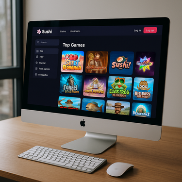 Sushi Casino Desktop Platform - User Interface Design